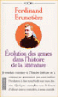 Evolution des genres dans l'histoire de la littérature