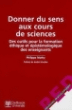 Donner sens au cours de sciences
