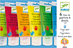 Djeco 6 Tubes de peinture à doigts