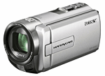 Sony Handycam DCR-SX85E - Caméscope - 800 KP - 60x zoom optique - Carl Zeiss - flash 16 Go - carte Flash - argent - 1