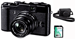 Fujifilm Premium X10 Noir + Housse Cuir + Carte SDHC 4 Go - 1