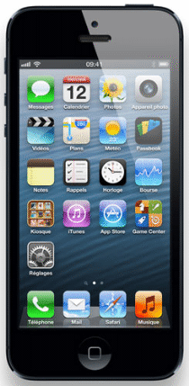 Apple iPhone 5 - 4G smartphone 32 Go - Écran LCD - 4" - 1 136 x 640 pixels - rear camera 8 MP - noir et ardoise
