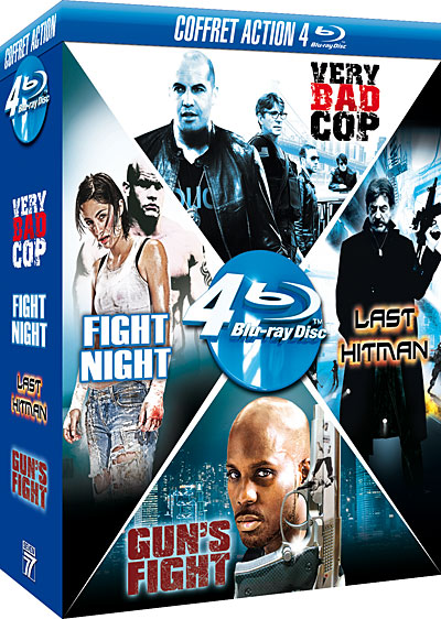 Fight Night - Gun's Fight - Last Hitman - Very Bad Cop - Coffret Blu-Ray