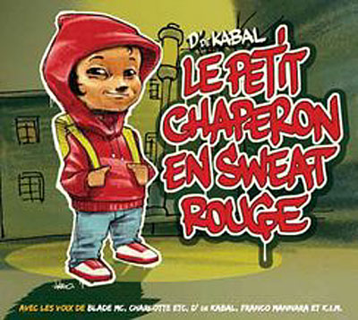 Petit chaperon en sweat rouge