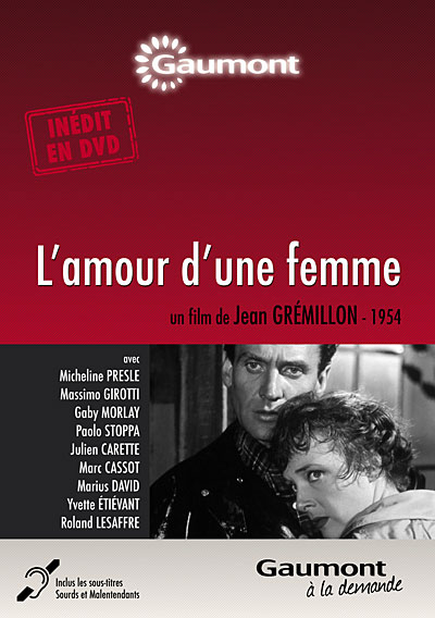 L'amour d'une femme DVD