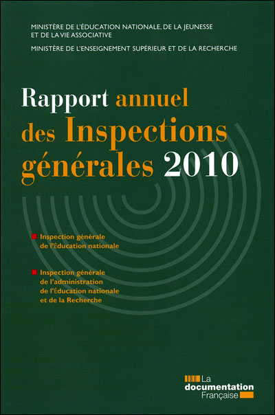 Rapport annuel des inspections générales 2010