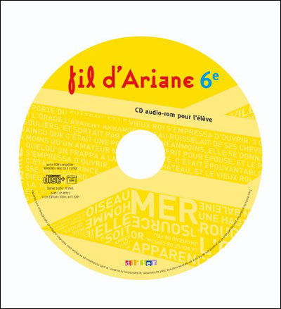 Fil d'ariane 6e - cd audio rom de remplacement