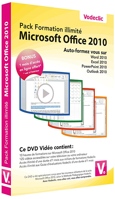 Microsoft 2010 - Pack formation illimité