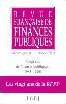 Vingts ans de finances publiques :  1983-2003