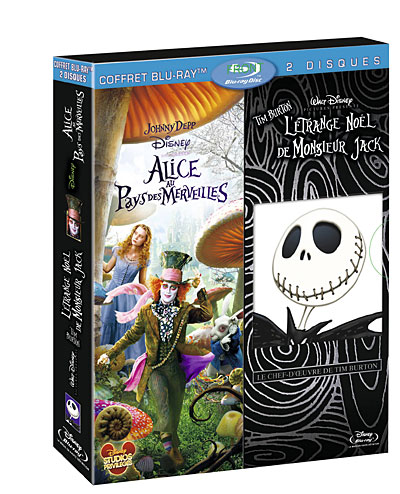 Alice au Pays des Merveilles - L'Etrange Noël de Monsieur Jack - Coffret Blu-Ray