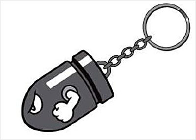 Nintendo Bullet Bill porte clé