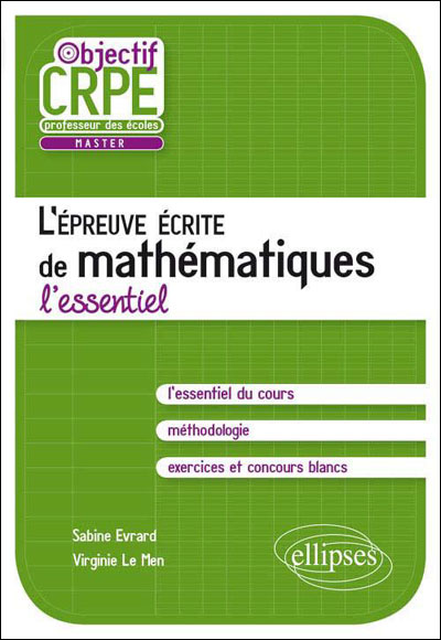 L'épreuve écrite de mathématiques : le cahier d'exercices