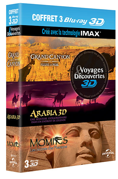 Arabia - Grand Canyon - Momies - Coffret Blu-Ray 3D