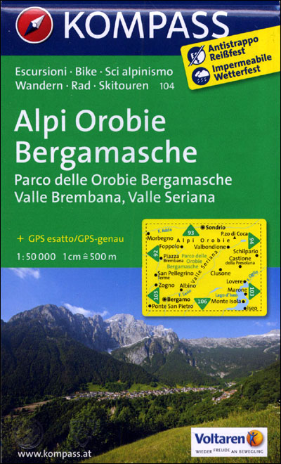 Alpi orobie bergamasche 1 : 50 000