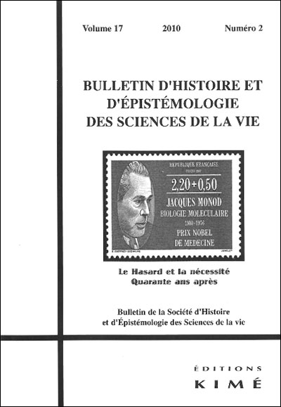 Bulletin d'histoire et d'épistémologie des sciences de la vie