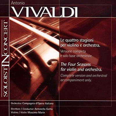 Music Minus One Violin Vivaldi's Four Seasons (2cd set)