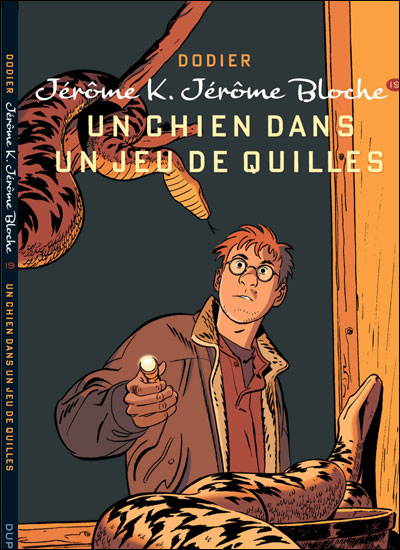 Un chien dans un jeu de quilles