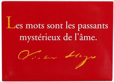 Magnet Metal Citation Rouge Les Mots Victor Hugo Carton Aimant 9x6 5x02 Cm Objet Derive Objet Derive Citation Achat Livre Fnac