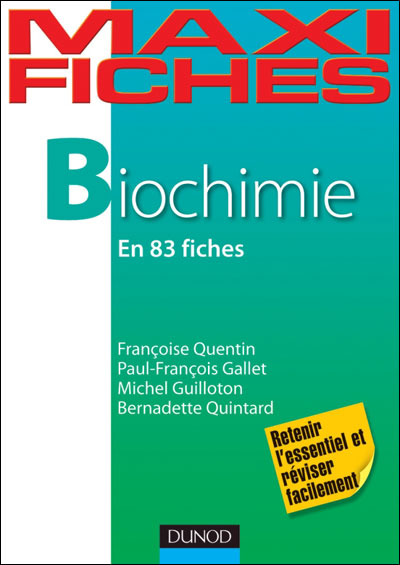 Maxi fiches de biochimie : en 80 fiches