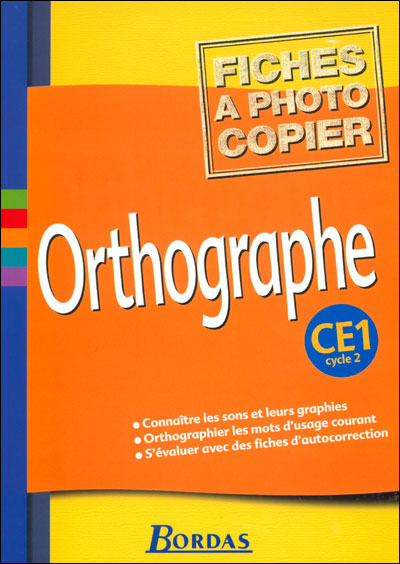 Orthographe Ce1 Fichier Photocopier