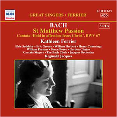 Passion selon Saint Matthieu, BWV244 - Cantate, BWV67