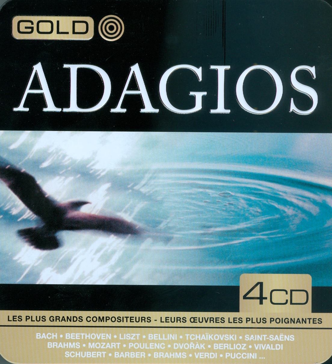 Adagio - Gold métal box