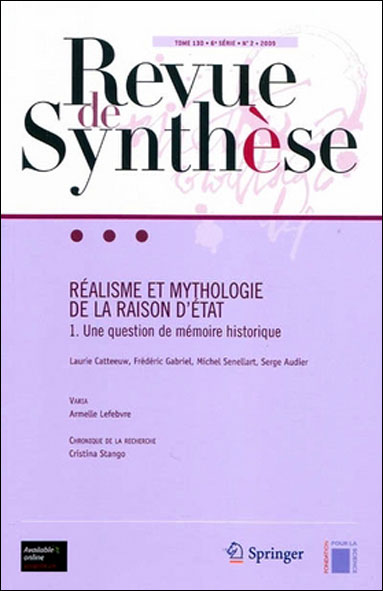 Realisme et mythologie de la raison d'etat volume 1 - Co