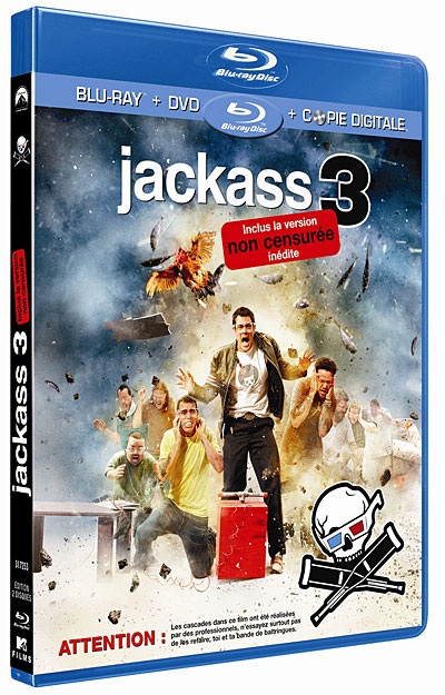 Jackass 3D - Combo Blu-Ray + DVD - Versions 2D et 3D