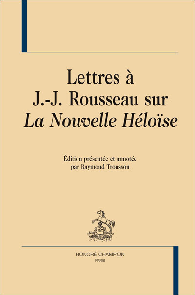 Lettres à Jean-Jacques Rousseau sur la nouvelle Héloïse