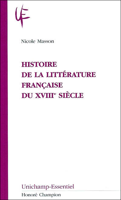 Histoire de la littérature française du XVIIIème siècle