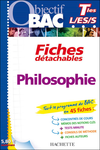 Objectif Bac Fiches détachables Philosophie Term L ES S