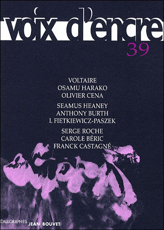 Revue VOIX D'ENCRE 39 -  Collectif - broché