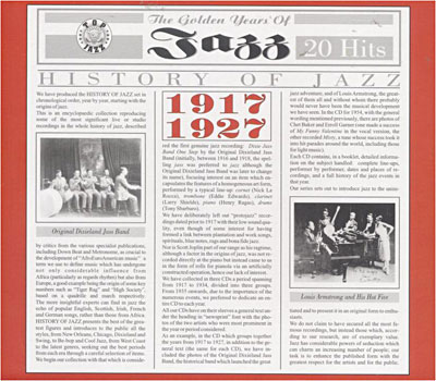 History of jazz 1917 1927