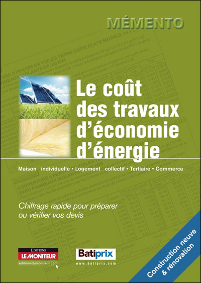 Coût des travaux d'économie d'énergie