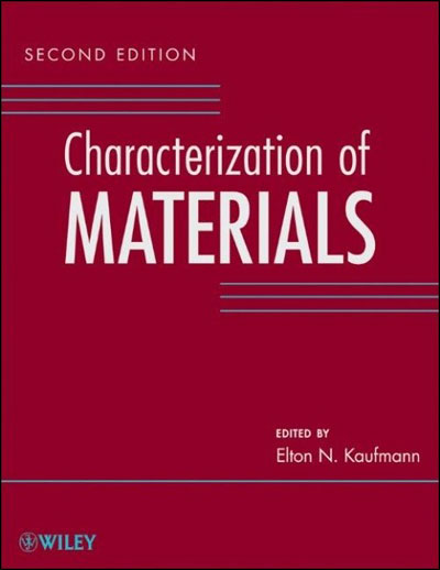 Characterization of materials. 3 volume set