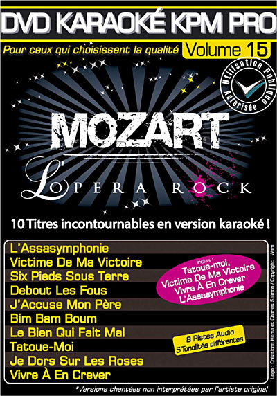 Karaoke KPM pro volume 15 - Mozart l'opéra rock