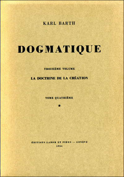 Dogmatique barth t15 3v4 1t015 - Labor Et Fides