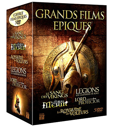 Le Sang des Vikings - Le Royaume des voleurs - Légions, les guerriers de Rome - Le retour de Merlin - Lord Protector - Coffret