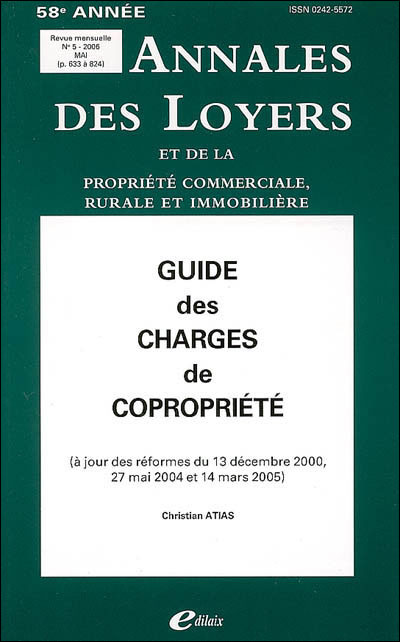 Guide des charges de copropriété
