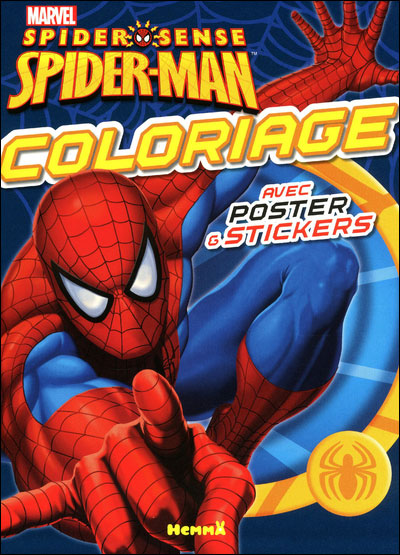 SpiderMan  Marvel  Spider sense Spiderman  Coloriage avec poster
