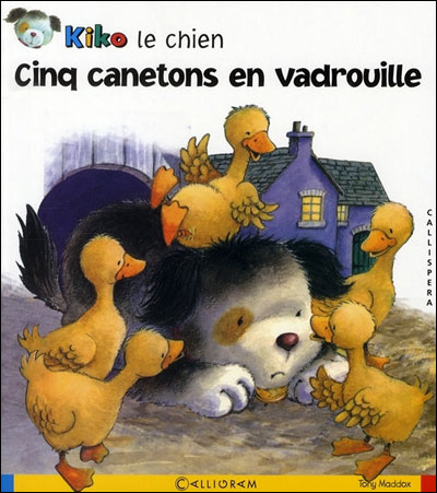 Cinq canetons en vadrouille