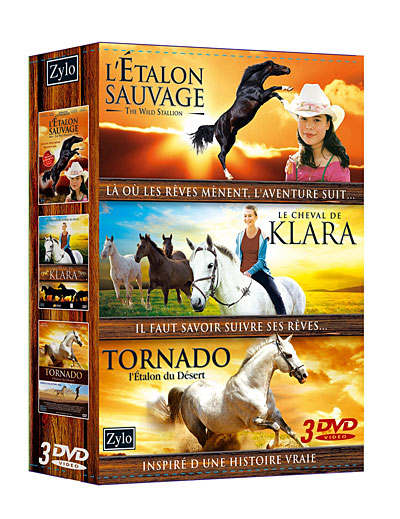 Tornado, l'étalon du désert - Le Cheval de Klara - L'étalon sauvage - Coffret