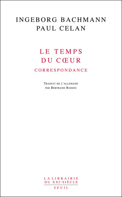 Le Temps du coeur. Correspondance