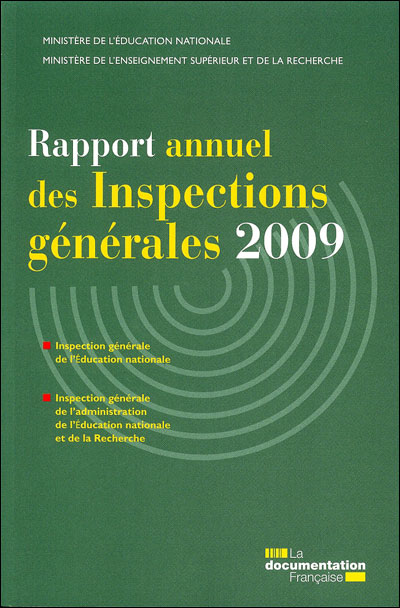 Rapport annuel des inspections générales