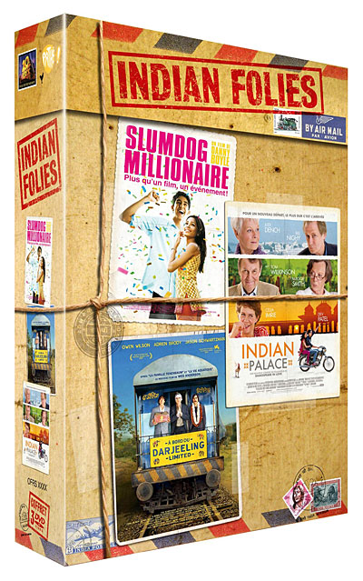Indian Palace - A bord du Darjeeling Limited - Slumdog millionaire - Coffret