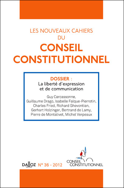 Les cahiers du conseil constitutionnel