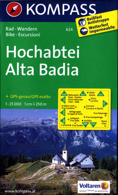 Hochabtei - Alta Badia 1 : 25 000