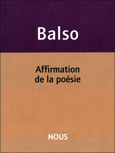 Affirmation de la poésie