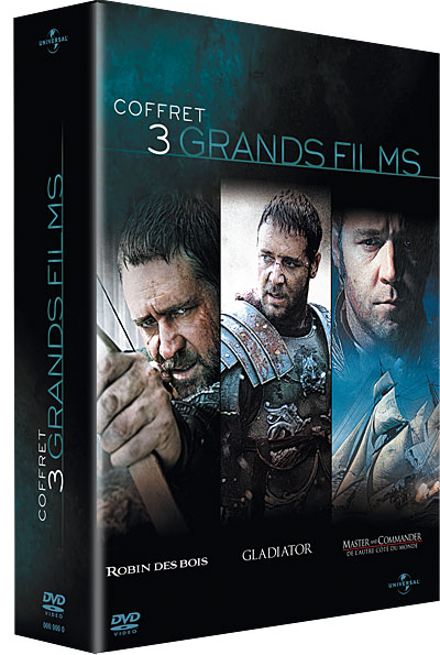 Robin des Bois - Gladiator - Master and Commander - Coffret