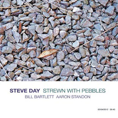 Strewn with pebbles